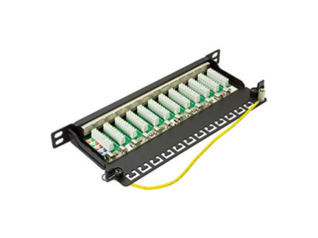 LogiLink Panneau de brassage 10' Cat.6, 12 ports, noir