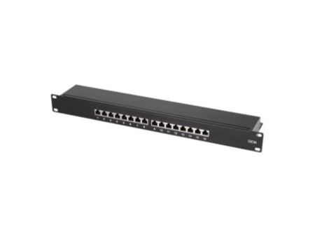 LogiLink Panneau de brassage 19' Cat.6A, 16 ports, 1 U
