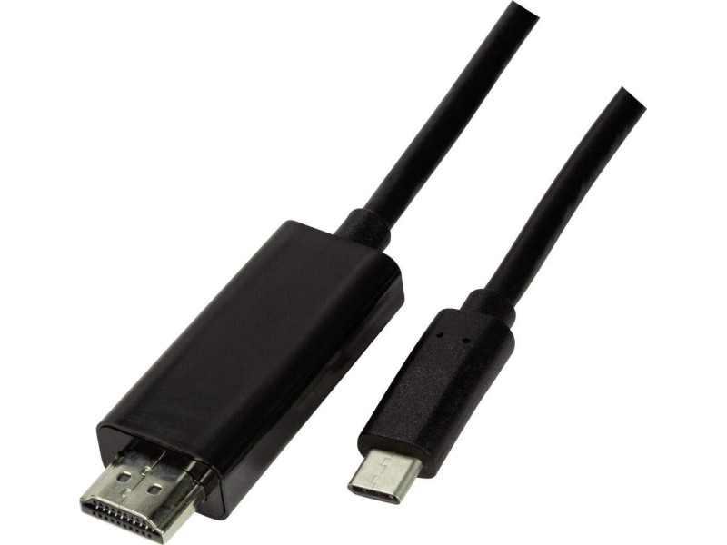 LogiLink Câble de connexion USB-C - HDMI, 1,8 m, noir