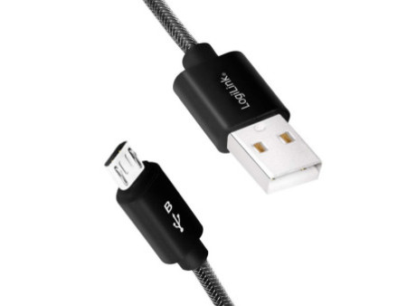 LogiLink Câble de charge & données, USB-micro USB mâle, 1,0m