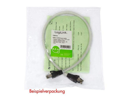 LogiLink Câble patch premium, Cat. 8.1, S/FTP, 1,0 m, gris