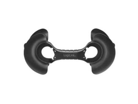 LogiLink Enrouleur de câble, pour câbles de 2 à 20 m, noir