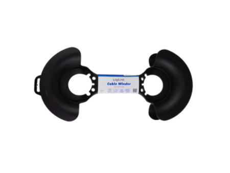 LogiLink Enrouleur de câble, pour câbles de 2 à 20 m, noir
