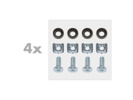 LogiLink Support mural 19', 4 U, gris clair (RAL7035)