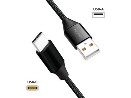 LogiLink Câble USB 2.0, USB-A - USB-C mâle, 1,0 m, noir