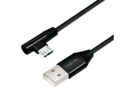 LogiLink Câble USB 2.0, USB-A - Micro USB, 1,0 m, noir