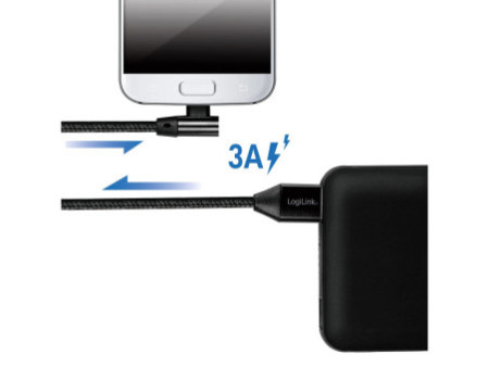 LogiLink Câble USB 2.0, USB-A - Micro USB, 1,0 m, noir