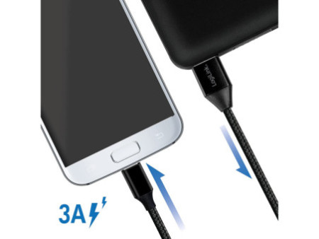 LogiLink Câble USB 2.0, USB-A - Micro USB, 1,0 m, rouge