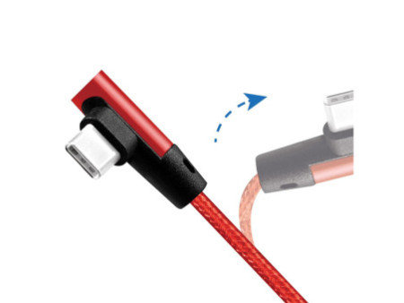LogiLink Câble USB 2.0, USB-A - USB-C mâle, 0,3 m, rouge