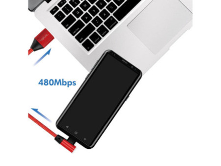 LogiLink Câble USB 2.0, USB-A - USB-C mâle, 0,3 m, rouge