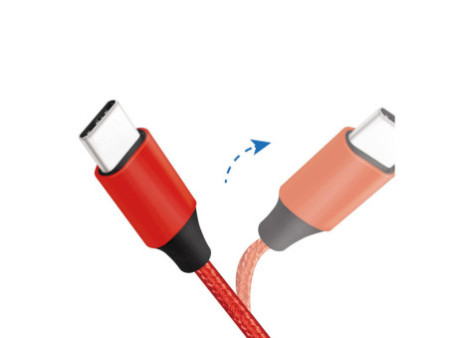 LogiLink Câble USB 2.0, USB-A - USB-C mâle, 1,0 m, rouge
