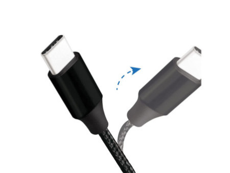 LogiLink Câble USB 2.0, USB-C - USB-C mâle, 0,3 m, noir