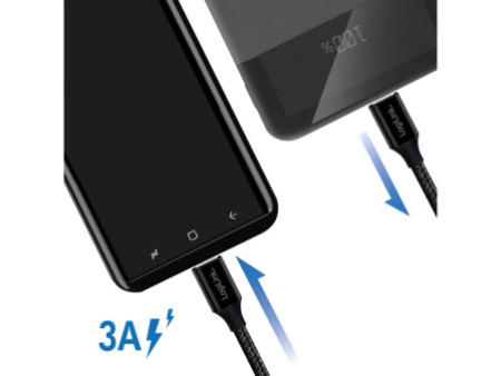 LogiLink Câble USB 2.0, USB-C - USB-C mâle, 1,0 m, noir
