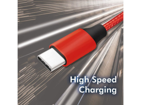 LogiLink Câble USB 2.0, USB-C - USB-C mâle, 0,3 m, rouge