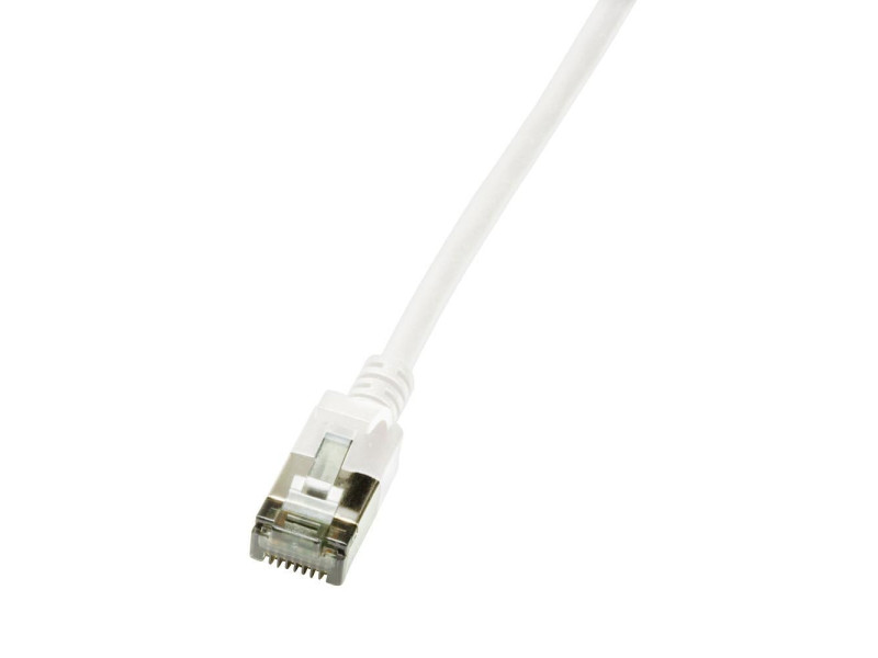 LogiLink Câble patch Ultraflex, Cat. 6A, U/FTP, 1,0 m, blanc