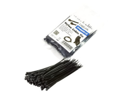 LogiLink Attache-câbles, 100 x 2,5 mm, nylon, noir