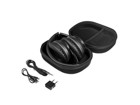 LogiLink Casque Bluetooth V5.0 Active Noise Cancelling, noir