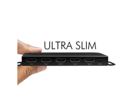 LogiLink Répartiteur Ultra Slim 4K Pro HMDI, support montage