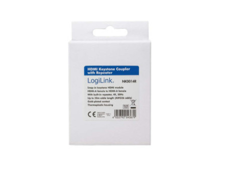 LogiLink Connecteur modulaire Keystone HDMI avec répéteur