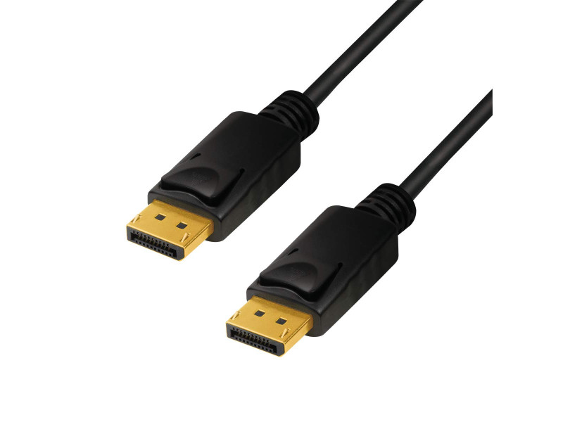 LogiLink Câble de raccordement DisplayPort 1.4, 3,0 m, noir