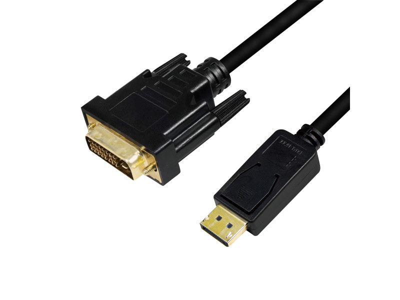 LogiLink Cordon convertisseur DisplayPort - DVI, 3,0 m, noir