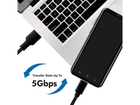 LogiLink Câble USB 3.2, USB-A - USB-C, 0,15 m, noir