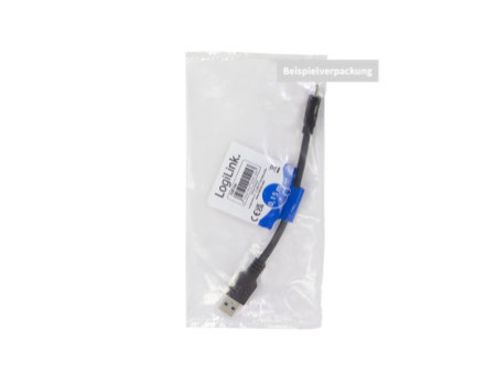 LogiLink Câble USB 3.2, USB-A - USB-C, 2,0 m, noir