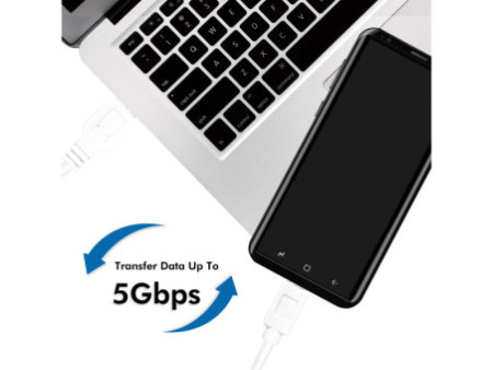 LogiLink Câble USB 3.2, USB-A - USB-C, 0,15 m, blanc