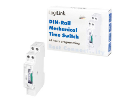 LogiLink Minuterie mécanique pour montage sur rail DIN