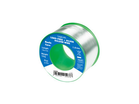 LogiLink Fil à souder, diamètre: 1 mm, cuivre 0,7%, 12,5 g