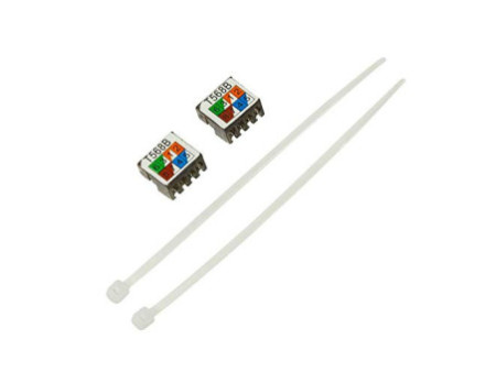 LogiLink Connecteur extérieur de câble, Cat.6A / Cat.7, noir