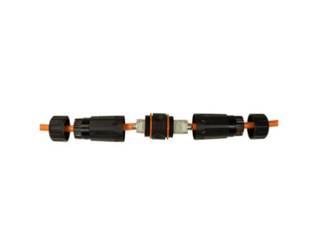LogiLink Connecteur extérieur de câble, Cat.6A / Cat.7, noir