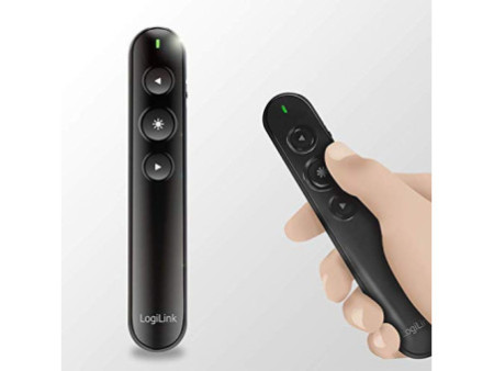 LogiLink Présentateur sans fil 2,4 GHz, sans câble, noir