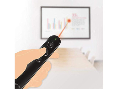 LogiLink Présentateur sans fil 2,4 GHz, sans câble, noir