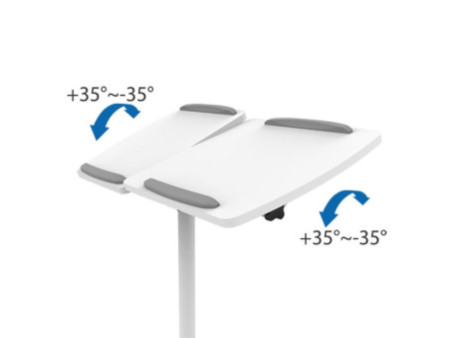 LogiLink Chariot de projection multimédia, blanc/gris