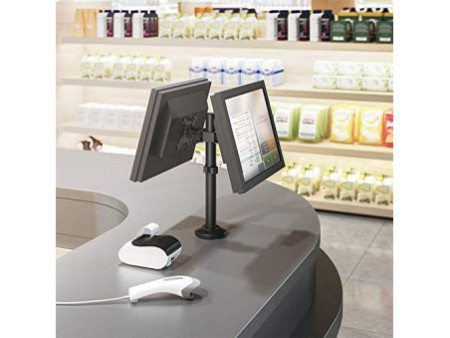 LogiLink Bras support pour 2 écrans 17-32', Curved Screens+