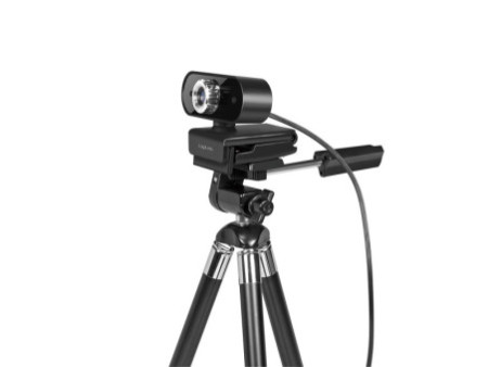 LogiLink Webcam HD USB avec micro, noir