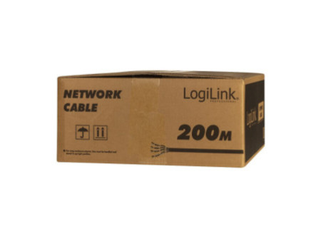 LogiLink Câble d'installation, Cat.7, S/FTP, 200 m, Simplex
