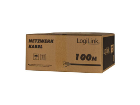 LogiLink Câble d'installation, Cat.7A, S/FTP, 100 m, Duplex