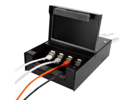 LogiLink Boîtier à point de consolidation, 4 ports, noir