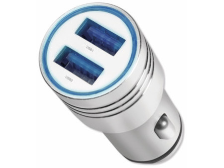 LogiLink Chargeur USB pour voiture,2 ports, avec marteau