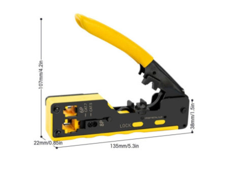 LogiLink Pince à sertir pour Cat.5e/Cat.6/Cat.6A/Cat.7 RJ45