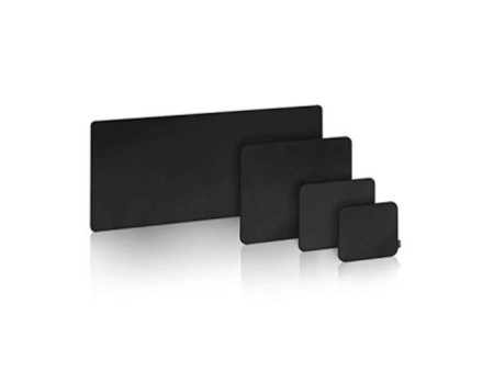 LogiLink Tapis souris gaming, bords cousus, taille M, noir