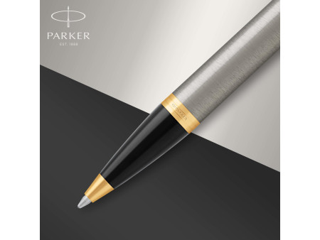 PARKER Stylo à bille rétractable IM Métal Brossé G.T.