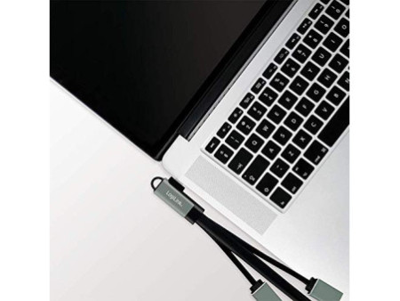 LogiLink Hub USB-C avec fiche coudée, 4 ports