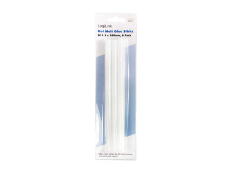 LogiLink Bâton de colle, diamètre de 11,2 mm, transparent