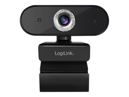 LogiLink Webcam Pro Full HD USB avec micro, noir