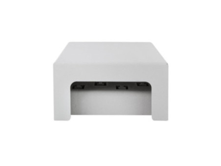 LogiLink Boîtier point de consolidation, 4 ports, gris clair