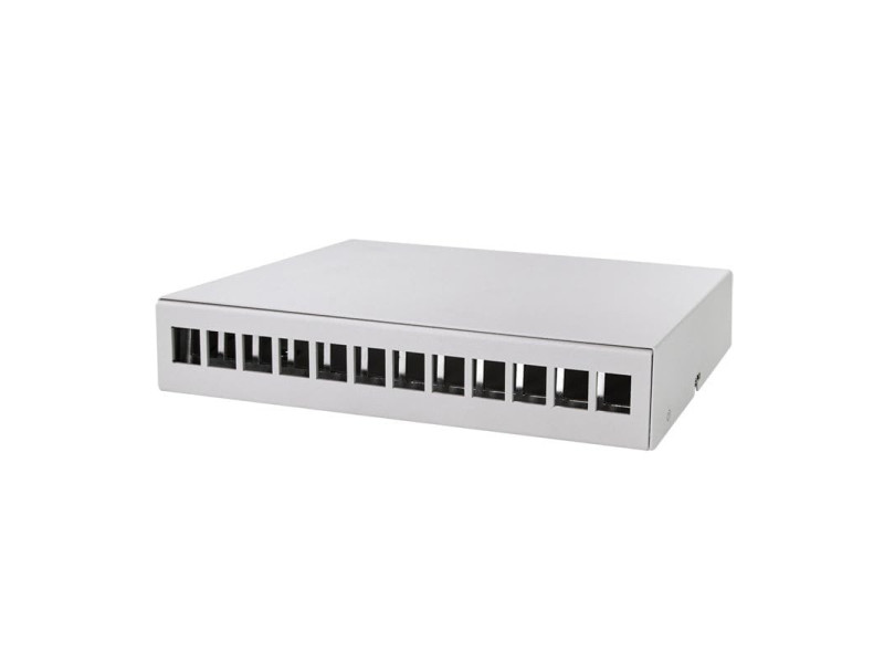 LogiLink Boîtier point de consolidation,12 ports, gris clair