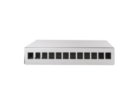 LogiLink Boîtier point de consolidation,12 ports, gris clair